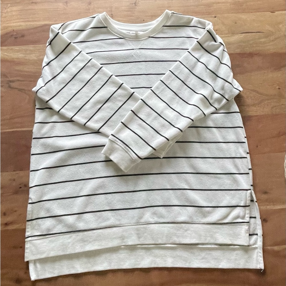 Maurices Black and White Knit Top